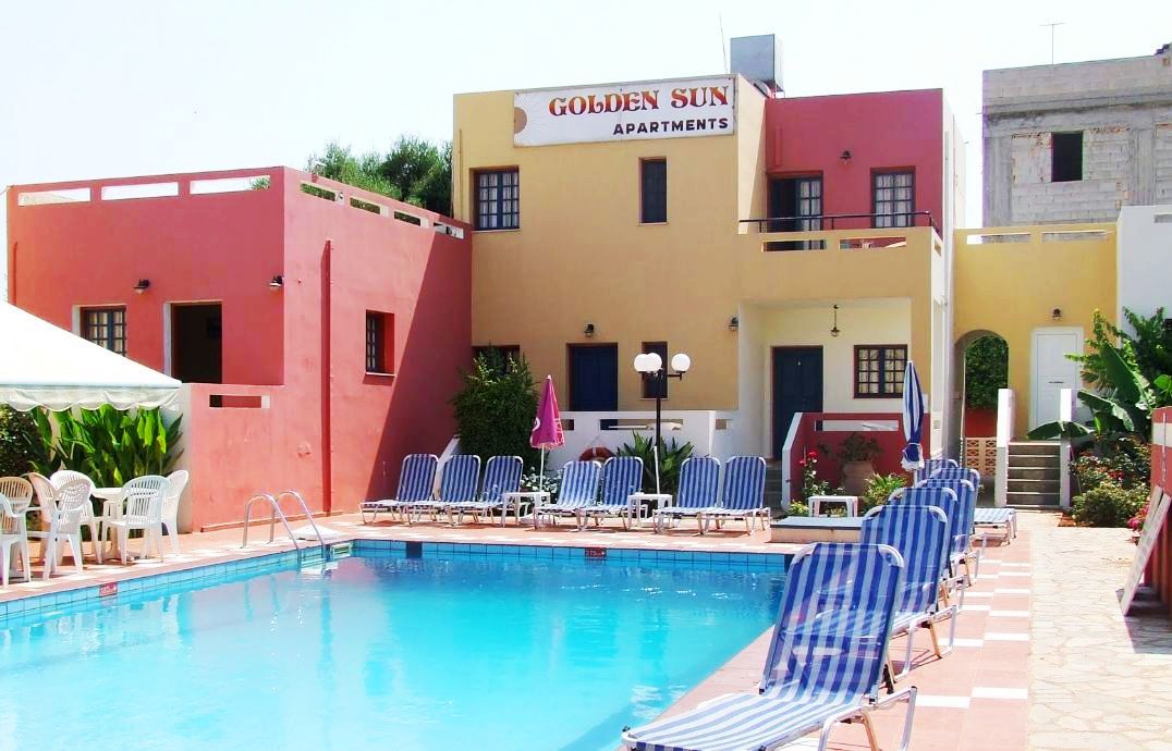 Golden Sun Boutique Aparthotel Mália Exterior foto